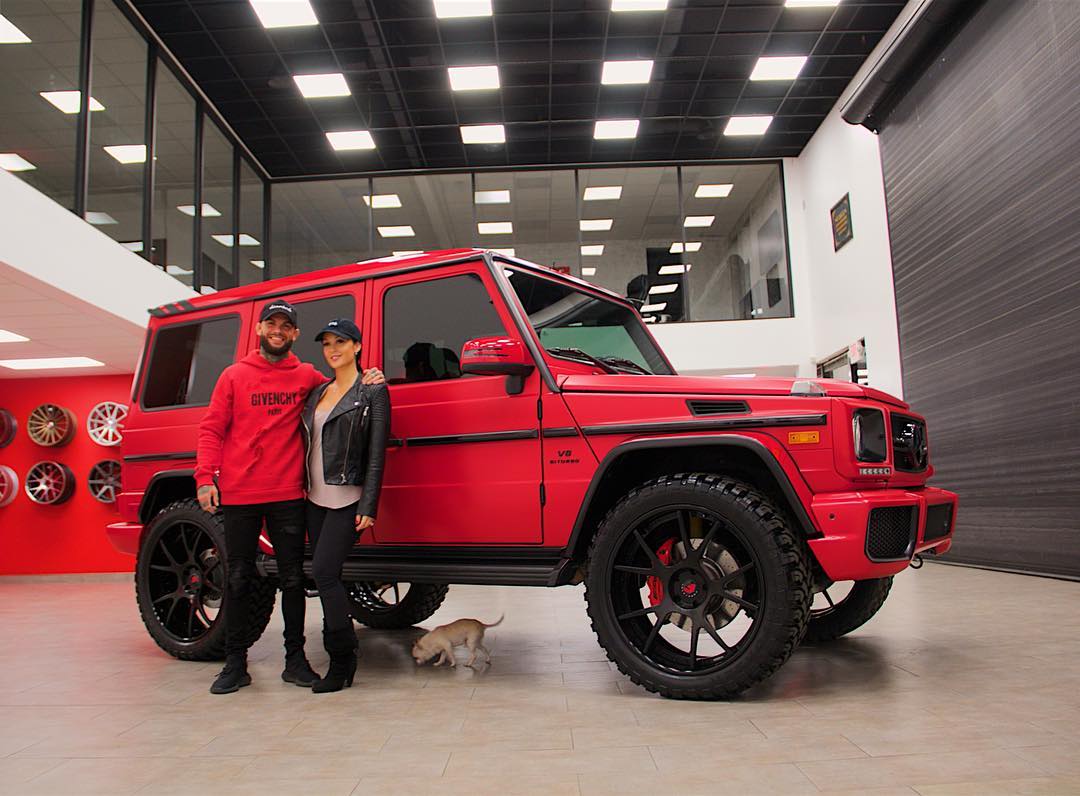 mercedes g63 красный