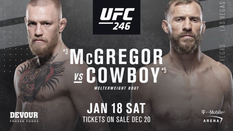 UFC 246: МакГрегор против Серроне — когда, где и полный кард