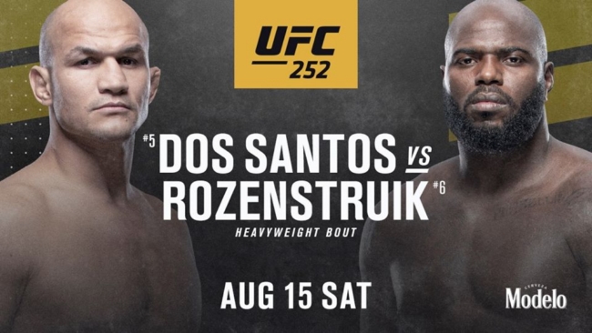 Джуниор Дос Сантос — Жаирзиньо Розенструйк. Постер UFC 252