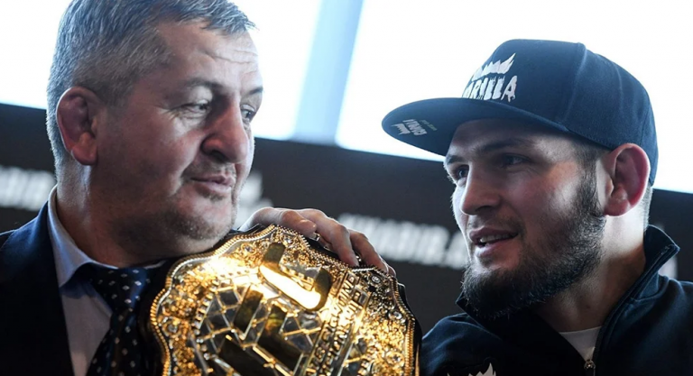 Абдулманап Нурмагомедов с сыном