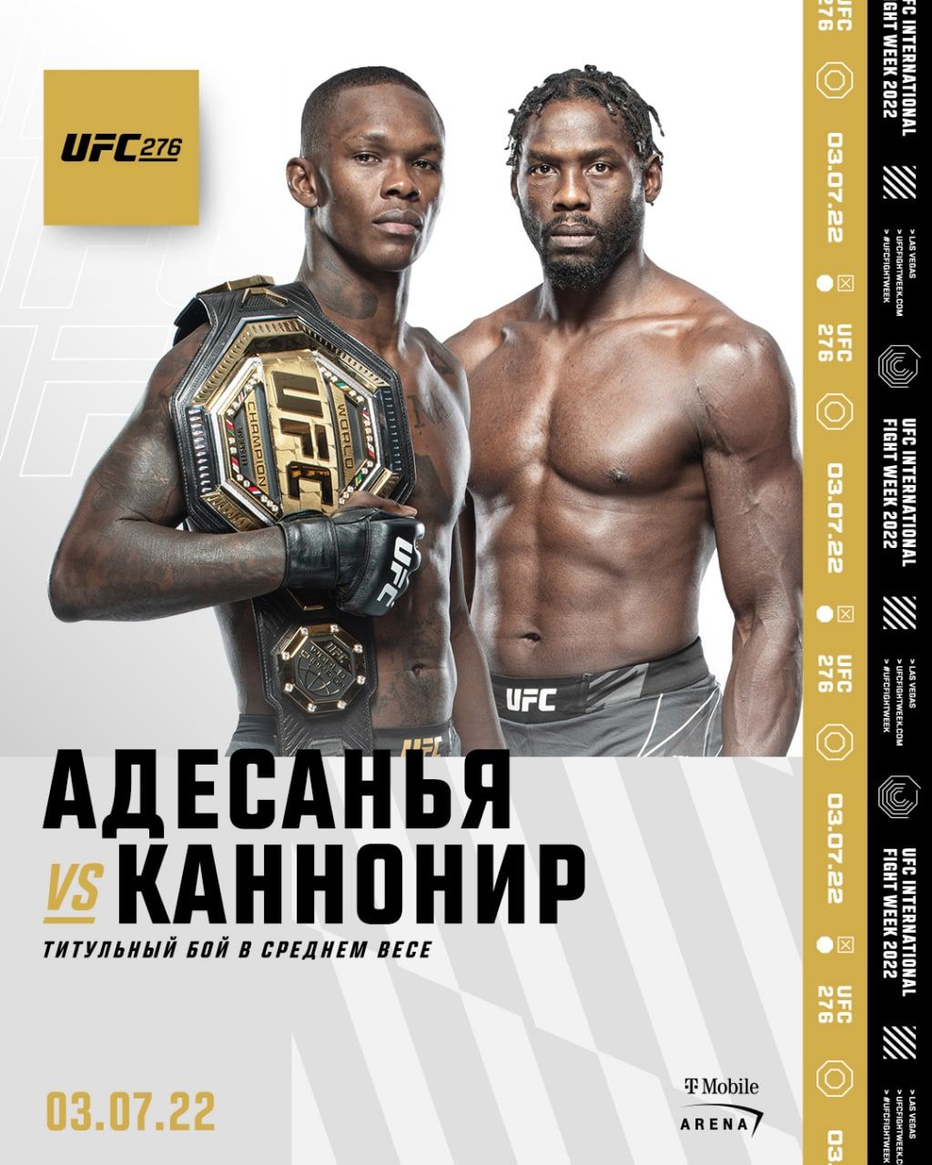 UFC 276: Адесанья vs Каннонье