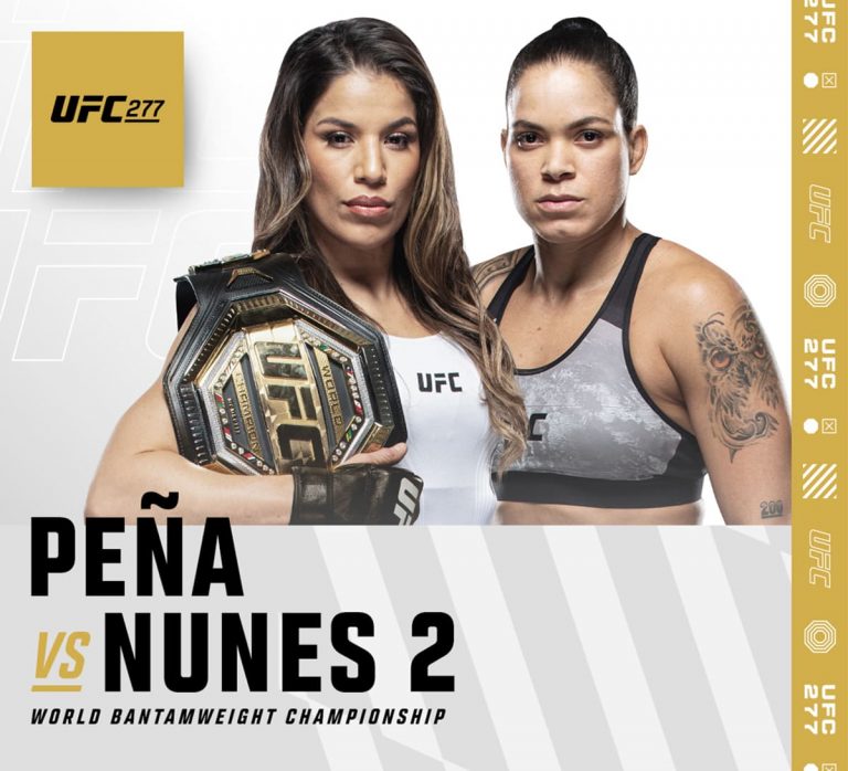 Опубликован полный кард турнира UFC 277 с участием Аманды Нуньес и Джулианны Пеньи