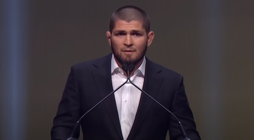 Хабиб Нурмагомедов на пресс конференции посвященной залу славы UFC 