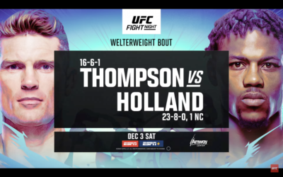 Официальный трейлер турнира UFC Orlando: Thompson vs Holland (видео)