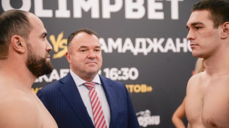 Марк Петровский и Ахмад Мамаджанов прошли взвешивание