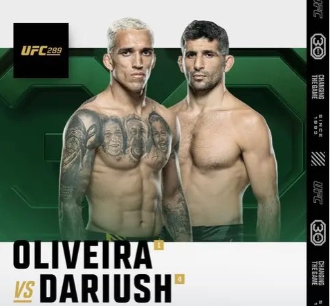 Бой Чарльза Оливейры и Бенейла Дариуша официально перенесен на UFC 289