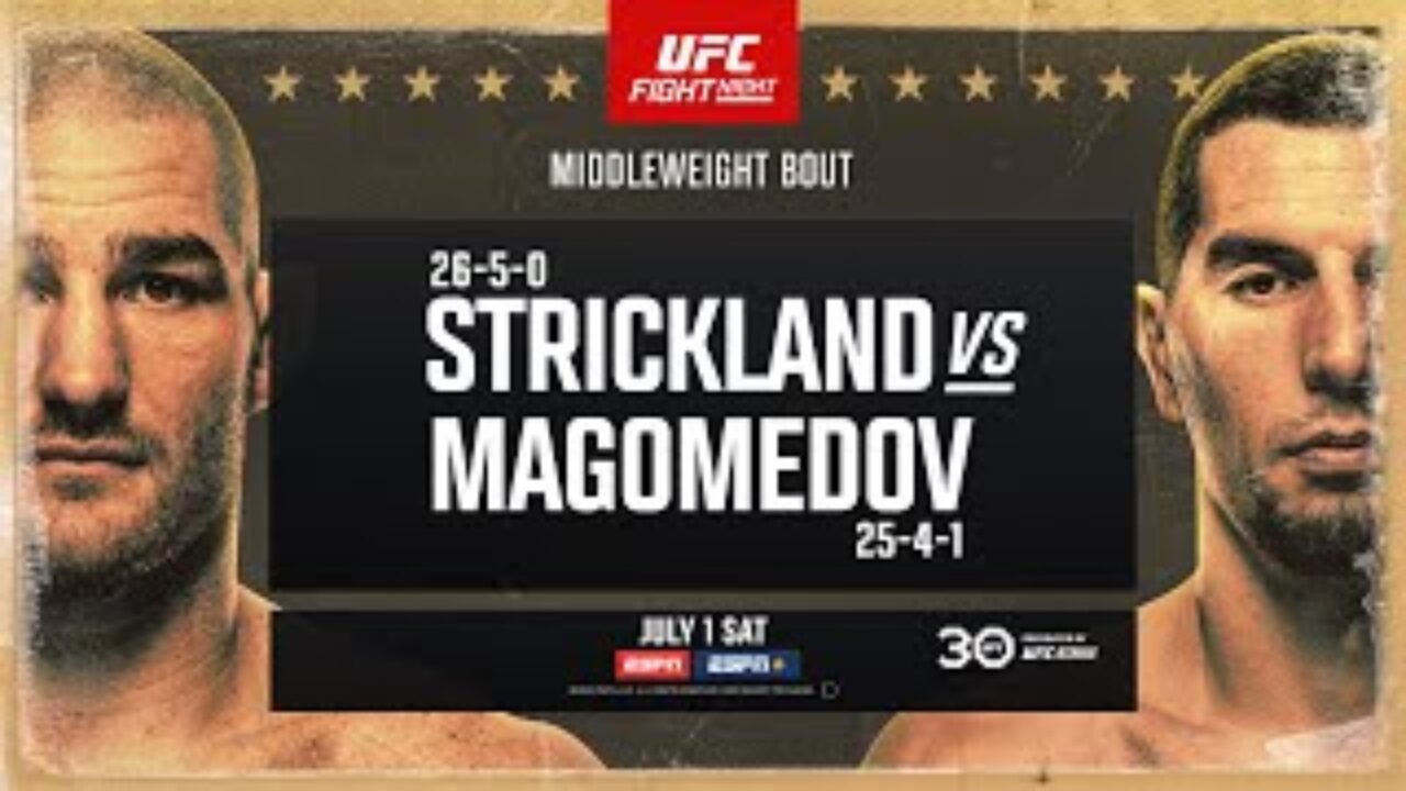 Результаты турнира UFC on ESPN 48: Стрикленд – Магомедов | 2 Июл, 05:09