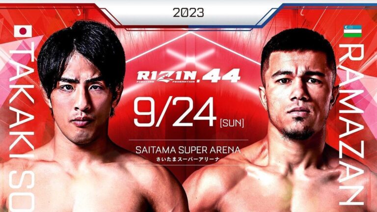 Такаки Соя против Рамазонбека Темирова на турнире RIZIN 44 (23 сентября 2023)