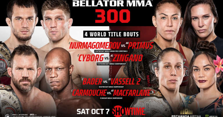 Bellator 300 где смотреть