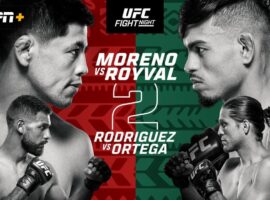 Где смотреть прямую трансляцию турнира UFC Fight Night: Морено vs. Ройвал 2