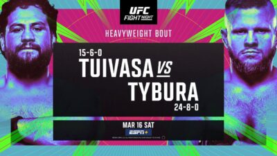 Результаты турнира UFC Vegas 88: Туиваса – Тыбура