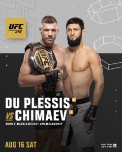 Официально: бой Чимаева и Дю Плесси возглавит турнир UFC 319 в Чикаго