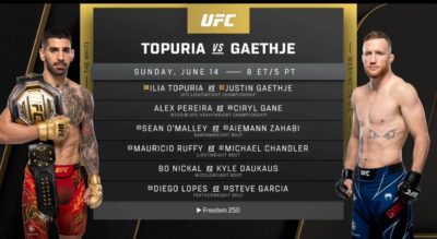 Официально: Топурия и Гэтжи возглавят турнир UFC в Белом доме